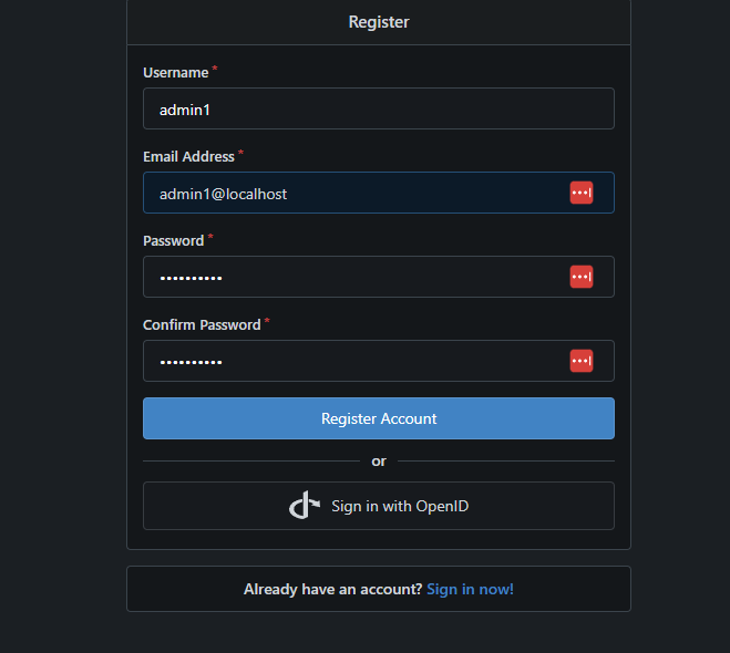 Register User